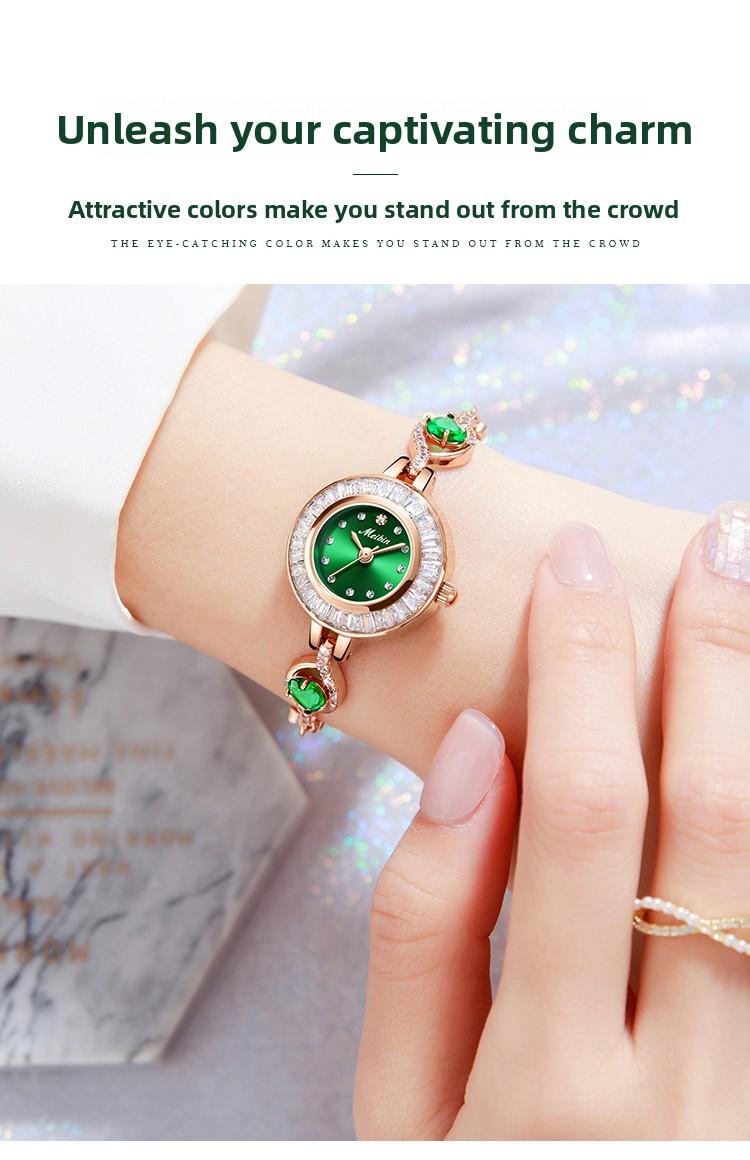 Elegant luxury women’s  diamond dial, water-resistant and scratch-resistant, featuring an adjustable strap and a fashionable design.Suitable for wearing on all occasions perfect Mother’s Day gift for your wife or mom. stylish watch