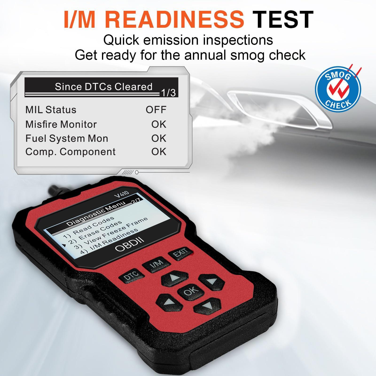 OBD2 Car Diagnostic Tool, OBDII Universal Diagnostic Tool, Integrated Engine Fault Detection, Fault Code Reading & Voltage Charging Test Functions