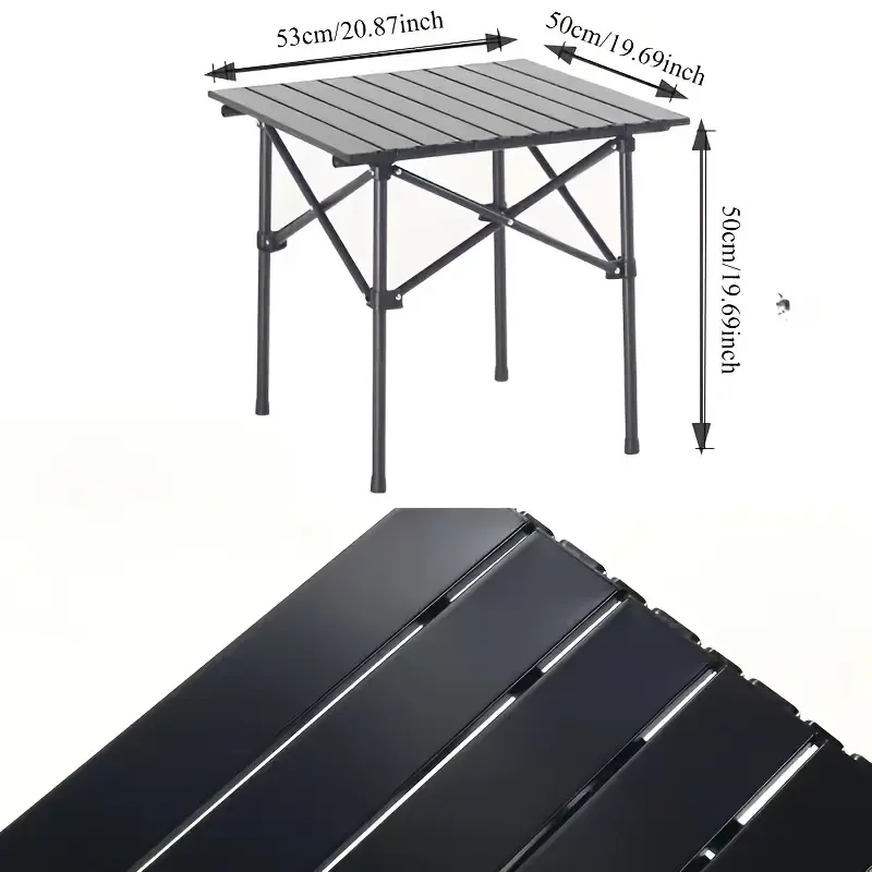 Outdoor Camping Table. Perfect for Family Dinners and Casual Gatherings with Friends. Sturdy and Durable. Foldable Design