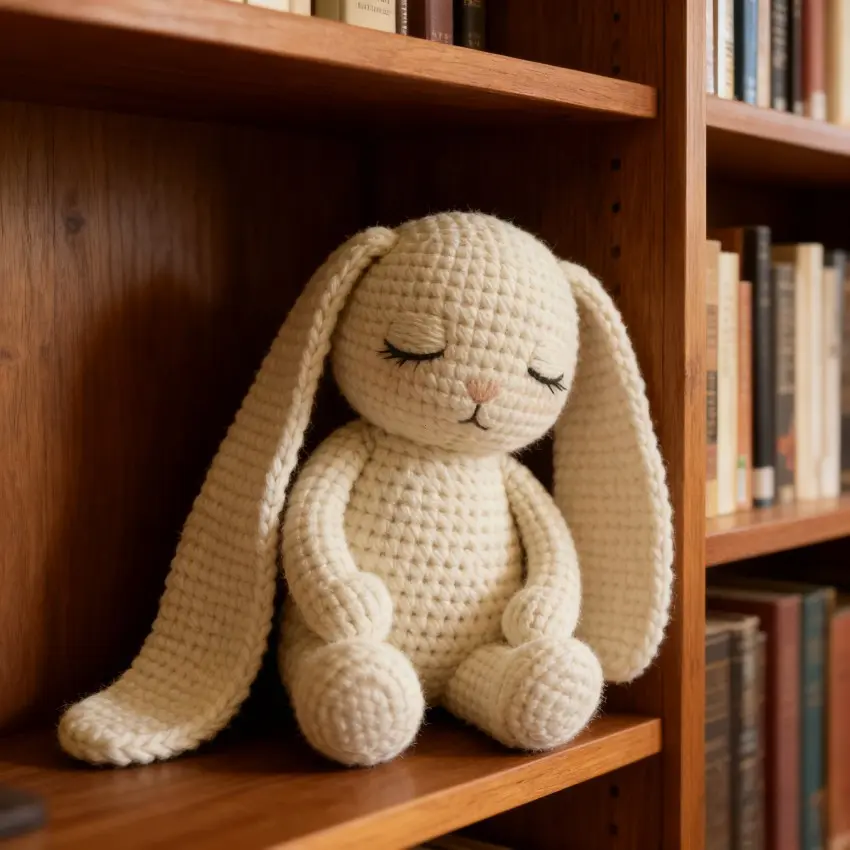 DIY Crochet Bunny Kit, Beginner Friendly Amigurumi Tutorial Set, Perfect Gift Idea, Cute Ears Rabbit Pattern, Handmade Craft Supplies
