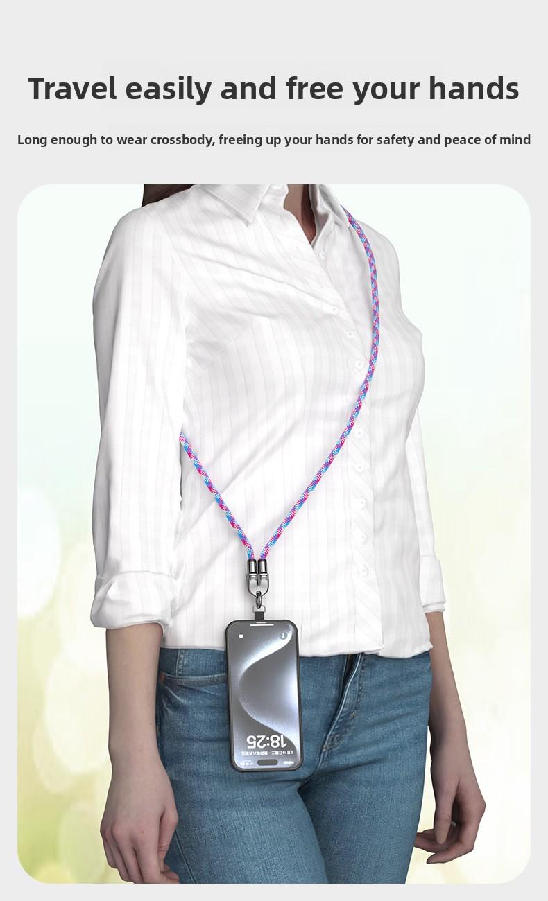 New 2-in-1 phone lanyard data cable PD240W super fast charging suitable for mobile phones and computers