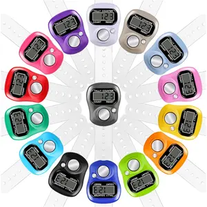 Electronic Digital Handheld Finger Tally Clicker Counter for Counting Knitting Coaching Golf Lap Fishing School Sports Events