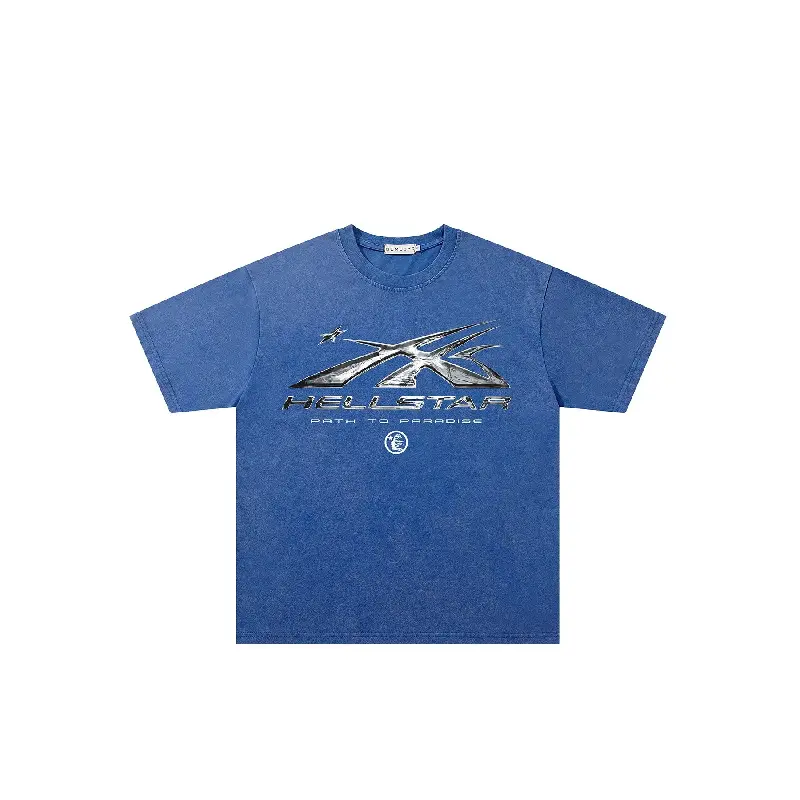 Men's Silky Natural Baggy Short-Sleeve Round-Neck Tropical Tee - Summer Trendy Casual Sports Top, Vintage Dark Streetwear Washed Tie-Dye Star Flame Design, Pair with Joggers/Cardigans, T-Shirt, Garment, Oversized, Classic, Shortsleeve, Breathable, Suit, D