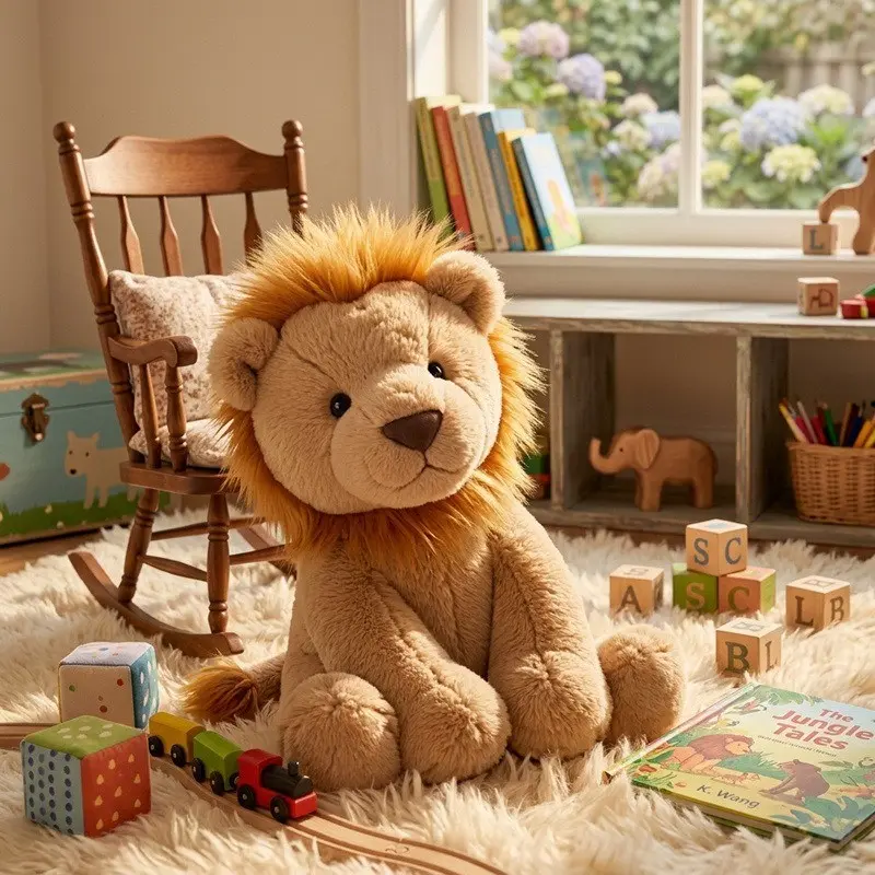 Simulation Lion King Doll, Fluffy Small Lion Plush Toy, Soft Stuffed, Decorative Ornament, Home Living Room Bedroom Decoration, Cute Animal Figurine, Soft Cuddly Gift
