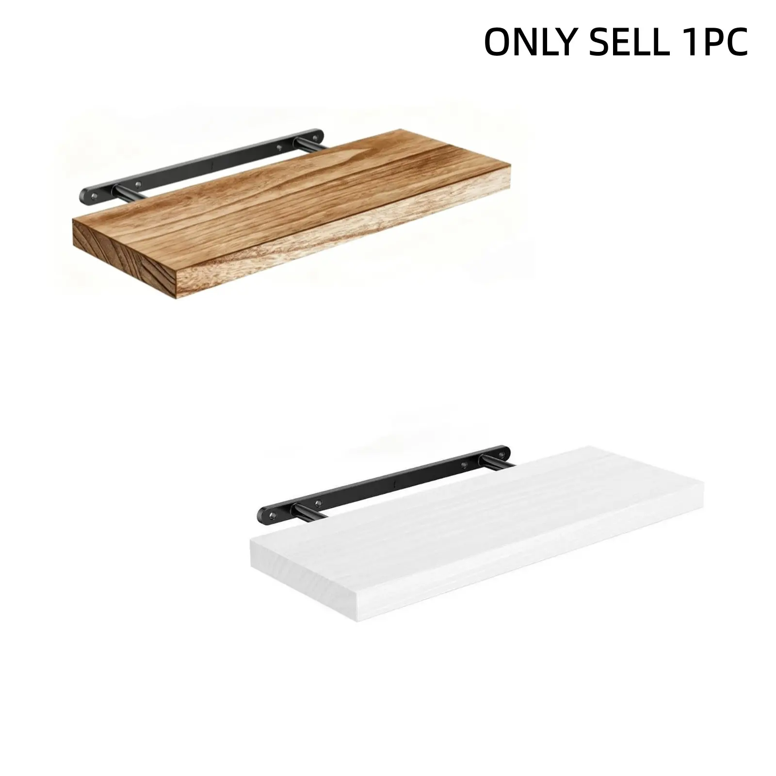 Metal Invisible Bracket For Wood Floating Shelf Wall Mounted Rack Hidden Support Hardware Accessory Minimalist Versatile Durable Sturdy Installation For Living Room Bedroom Home Kitchen Bathroom Organizer Storage Display Shelves