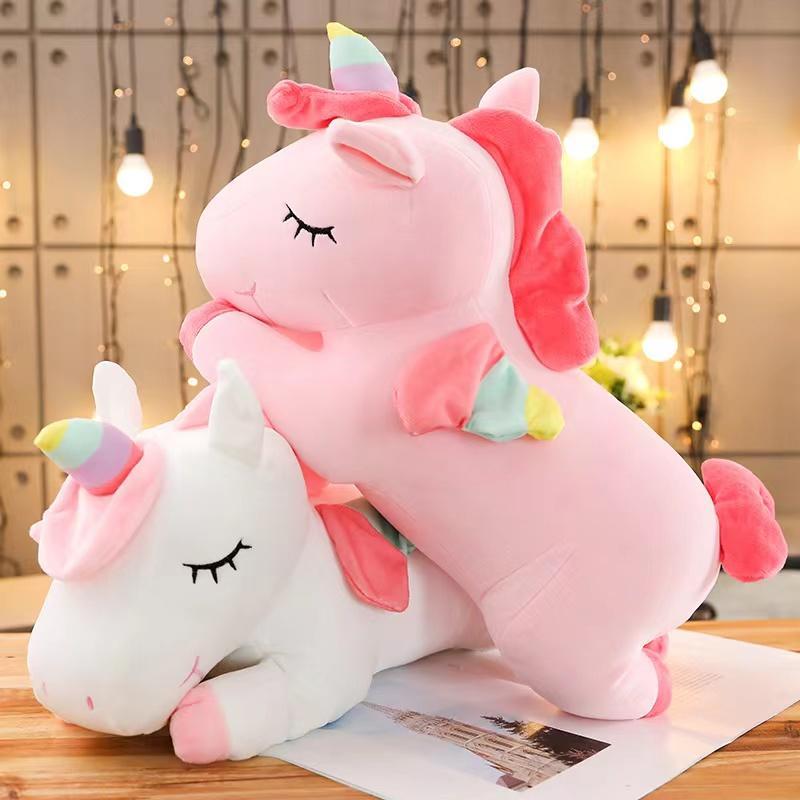 Adorable Unicorn Plush Stuffed Toy, Super Soft Cartoon Pillow Plush Toy for Gift, Cartoon Unicorn Throw Pillow Car Home Ornament, Creative Birthday Gift, Soft Stuffed Animal, Huggable Stuffed Animal