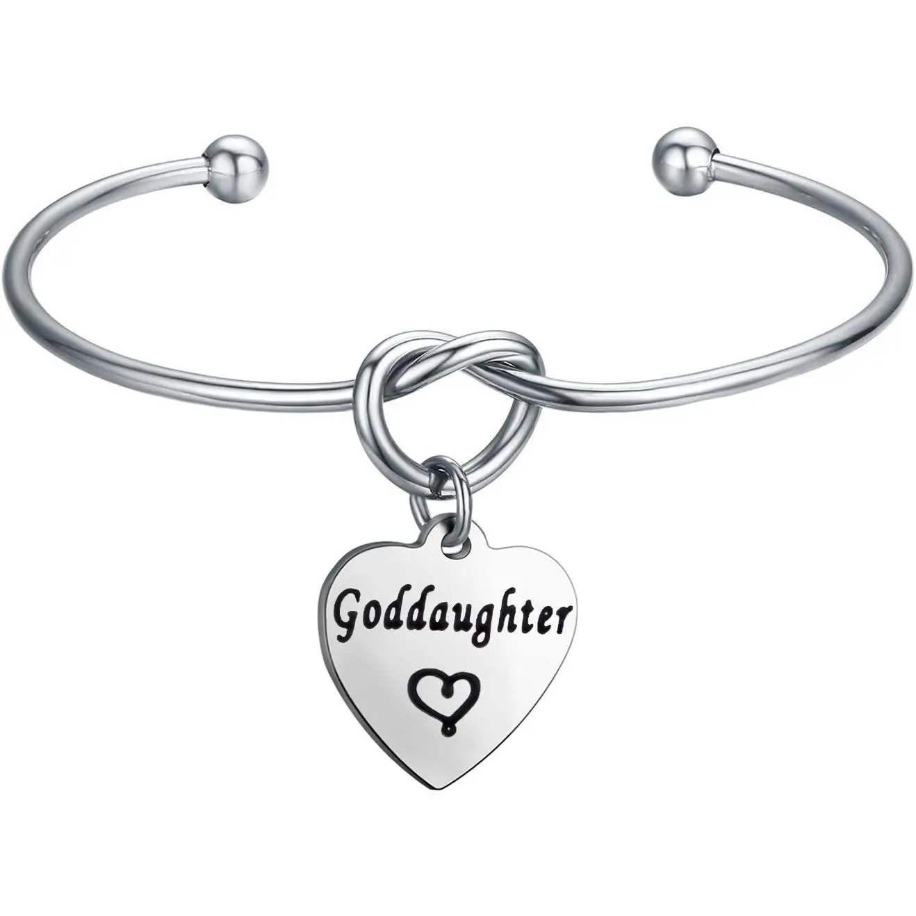 Godmother Bangle Bracelet,Goddaughter Bangle Bracelet,Baptism  for Godmothers/Goddaughters