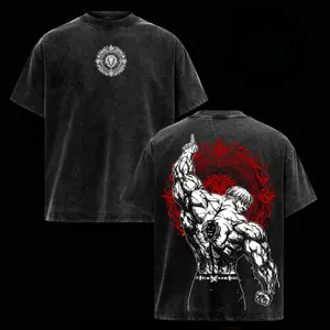 Escanor The One T-Shirt – Vintage Washed Seven Deadly Sins Lion Sin of Pride Anime Graphic Tee, Noon Power Gym Aesthetic Print, Oversized Soft Cotton Streetwear, Unisex Casual Apparel, Gift for Anime Fans white soulja boy outfit 67 christian clothing