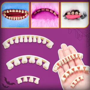 3pcs Simulation Teeth, Cartoon Animal Cute Teeth Monster Teeth Plush Doll Pendant Cartoon Teeth Semi-Finished Accessories