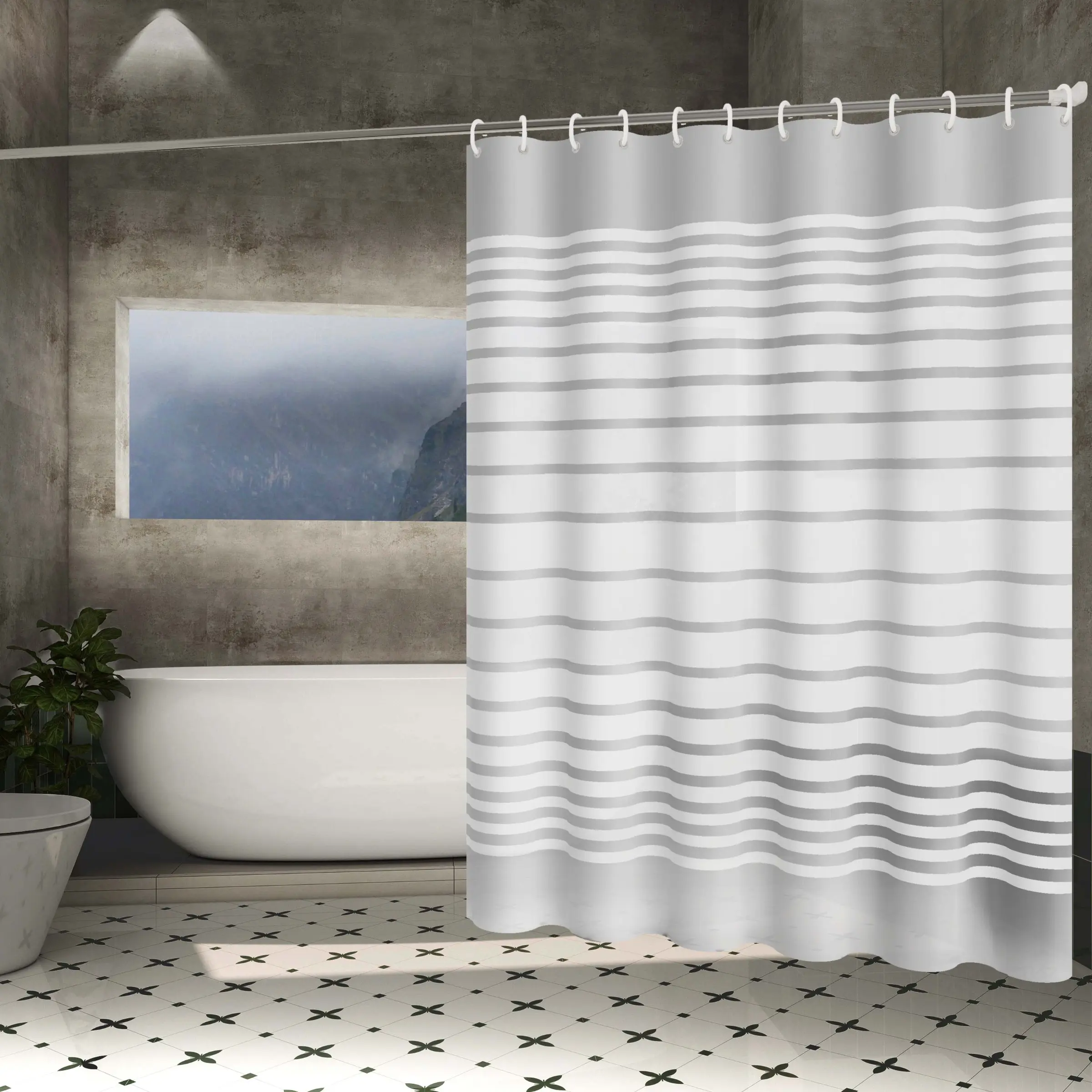 Large Peva Waterproof Shower Curtain Set, Bathroom Shower Curtains, Bathroom Door Divider & Privacy Screen, Ideal for Bathrooms Kitchens Living Rooms Outdoor Use