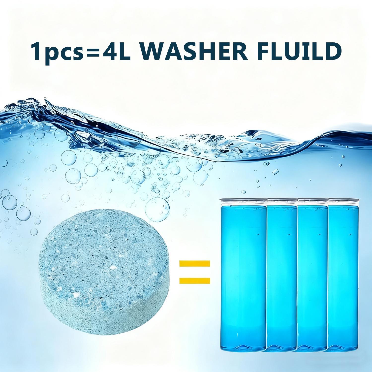 30pcs Concentrated Windshield Wiper Cleaner Effervescent Tablets - Solid Washer Fluid in Tablet Form, Car Cleaning Supplies, Detailing Chemicals, Mother's Day Gift for Her, summerwins