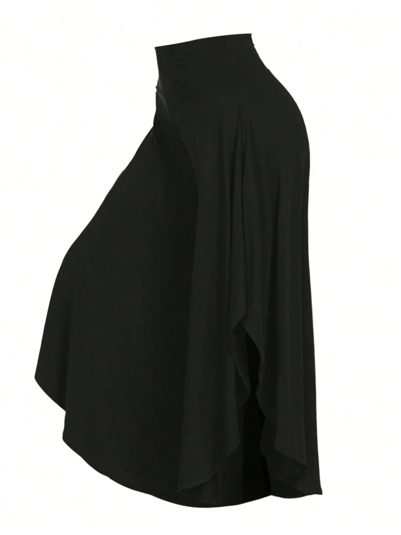 【Plus Size】 Solid Color Wide Leg Pants, Casual Comfy Trousers for Daily Wear, Women's Bottoms for All Seasons