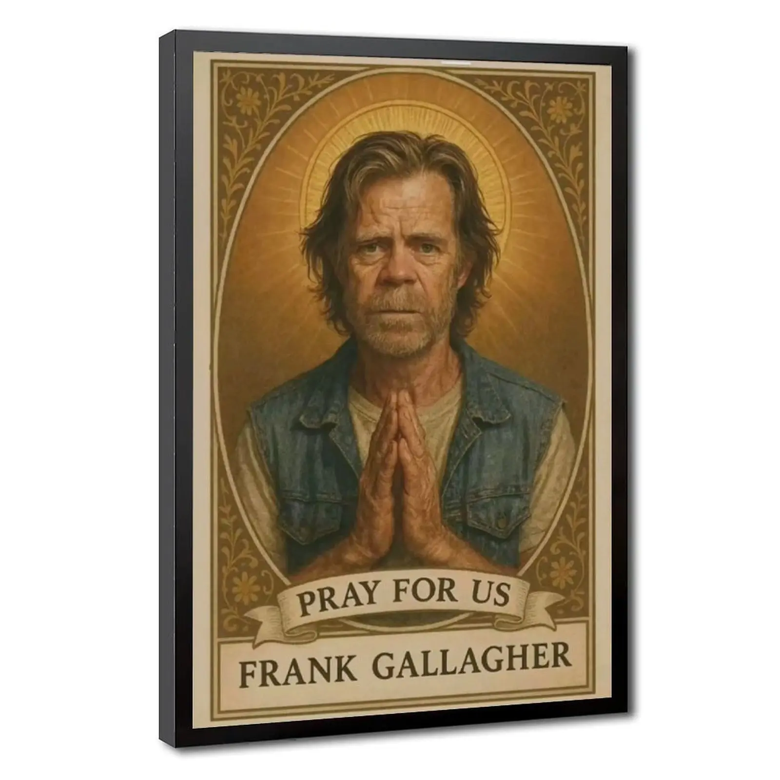 Frank Gallagher Shameless Poster Canvas Art Poster And Wall Art Picture Print Modern Family Bedroom Decor Posters for TV Memorabilia Fans shameless merch