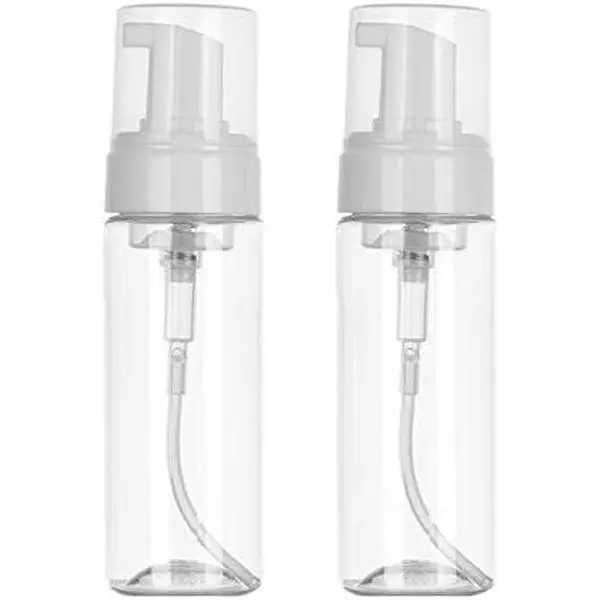 Foaming Dispenser Bottle 7oz Transparent Empty  Bottles 2 count | Plastic  Pump Bottle Travel Soap Bottle Portable  Bottle (200ml)
