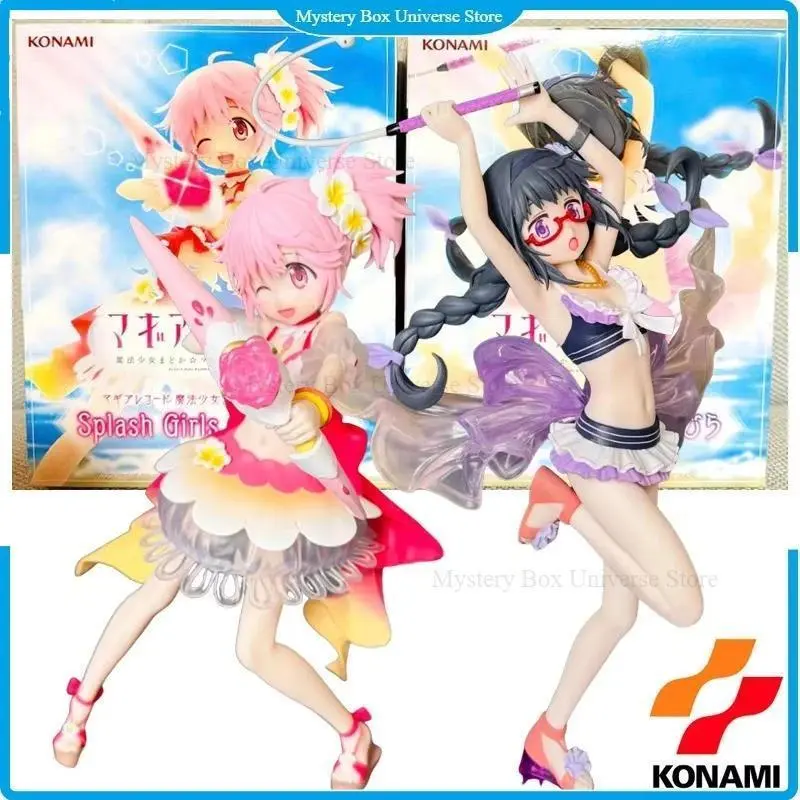 In Stock KONAMI Splash Girls Magia Record Madoka & Homura PVC 19/24CM Anime Action Figure Collectible Toy Holiday Gift