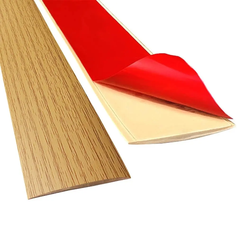 Floor Transition Strip 2"/6.6FT Threshold Strip Vinyl Floor Trim Brown