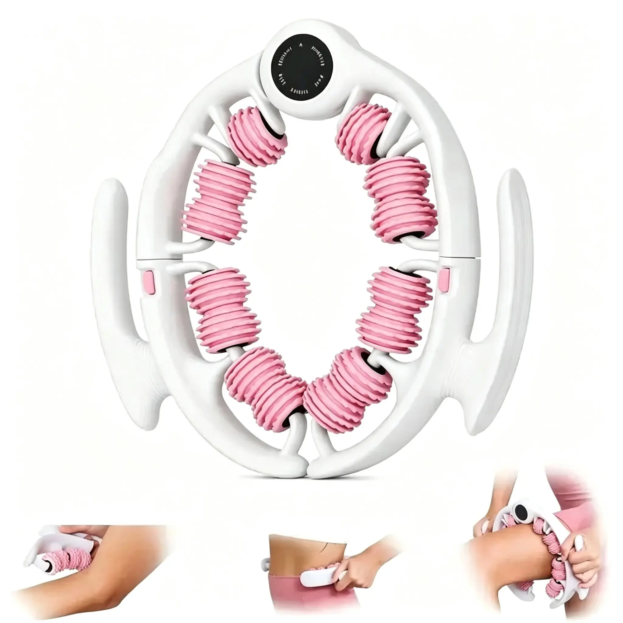 Cellulite Massage Roller,Muscle Massage Roller,Detachable Handle Slimming Massage Roller,Leg and Buttock Muscle Massage Roller