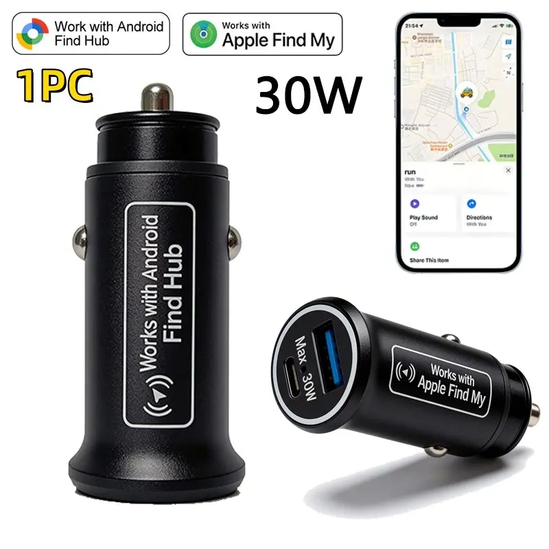 GPS Tracker for Vehicles, Car GPS Tracker Hidden with Charging Port, Real-Time Vehicle Tracking Device for Cars, Anti-Theft GPS Locator & Parking Finder, No Monthly Fee, No SIM Card, Works With IOS & Android, Hidden Gps Trackers