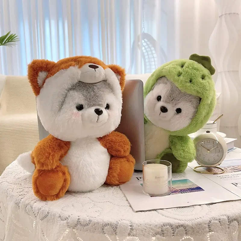 Transforming Puppy Plush Doll, Multiple Animal Plush Coats, Cute Healing Home Decor, Soft Comfortable Pillow, Gift for Valentine's Day, Birthday, Christmas