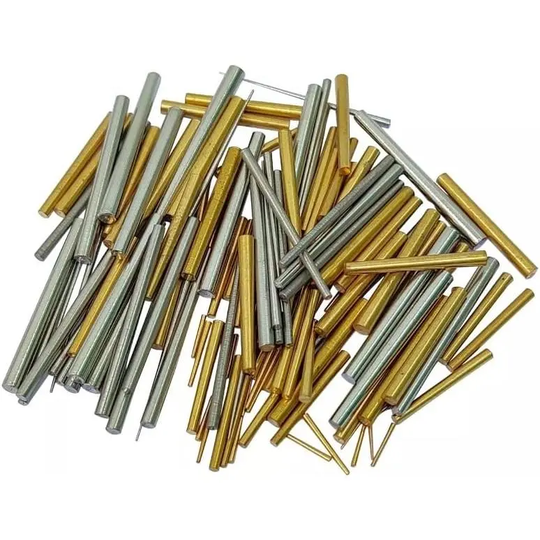100  Taper Pins  Steel and Brass Clock Pins, Tapered Pins for Clock Repairs,  Sizes for Precision Fit and Repair Ideal for Watchmakers and Clockmakers