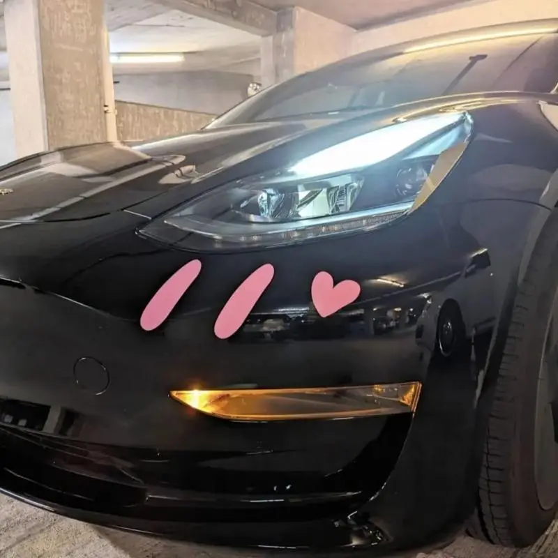 Cute Blushing Emoji Vinyl Stickers, Waterproof All-Weather Decal for Cars, Laptops, and Walls - Applies Easily & Removes Cleanly, Cars Accessories, Car Decoration