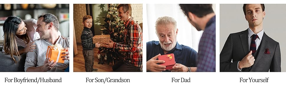 LOLIAS 4PCS Brooch Lapel Pin for Men with Hanging Chain,Brooch Suit Stud,Handmade Rose Flower Pins for Groom Wedding Prom Tassel Chain Brooch Pins Men's Suit Accessories