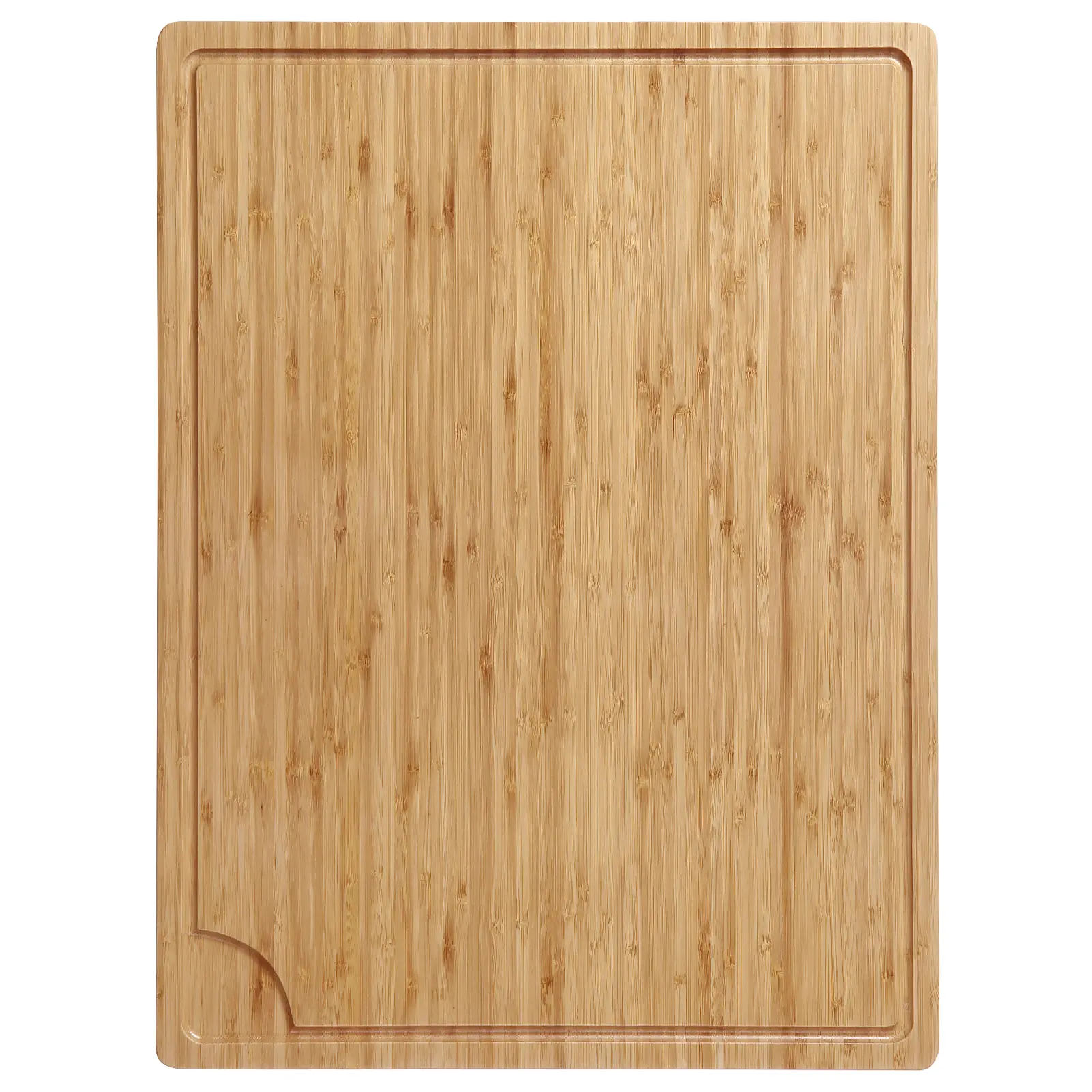 Garvee Extra Large Reversible Bamboo Cutting Board, 24 x 18 in - Heavy-Duty Chopping & Carving Board - Deep Juice Groove, Side Handles - Stovetop Cover & Cold Cut Platter Board