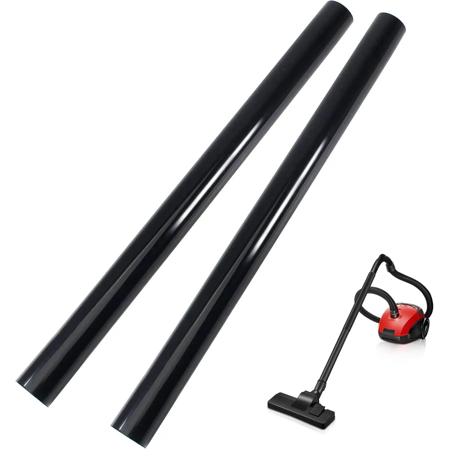 2-Pack Shop Vac Vacuum Extension Wand, 1.25 Inch  Extension Tube | 1 1/4" Friction Fit Extension Wand 14.76 inch Long Lightweight Vacuum Cleaner Extension Tube Reaches High and Low Easy to Use