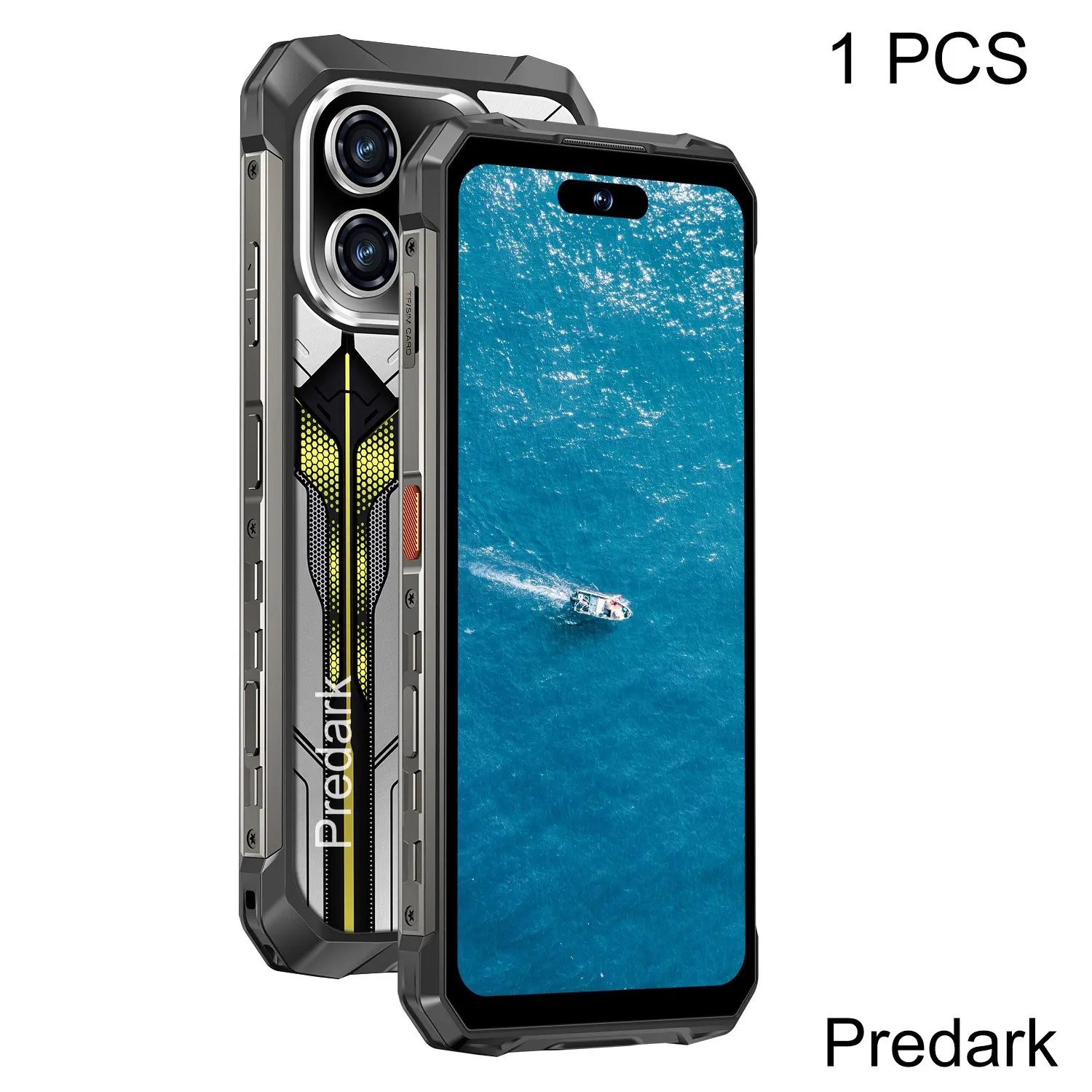Titan X 6.8-Inch Outdoor Smartphone, Rugged Phone, Shockproof, Water Proof, 7500mah Battery, 8GB+128GB Storage, Triple Camera, Android 14, Dual Sim, Durable Design