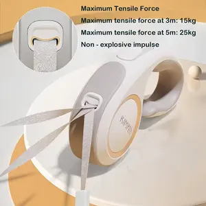 3m/5m Dog Leash Automatic Retractable, Durable PP Material, Prevents Pulling and Running Away, Ideal for Dogs & Cats