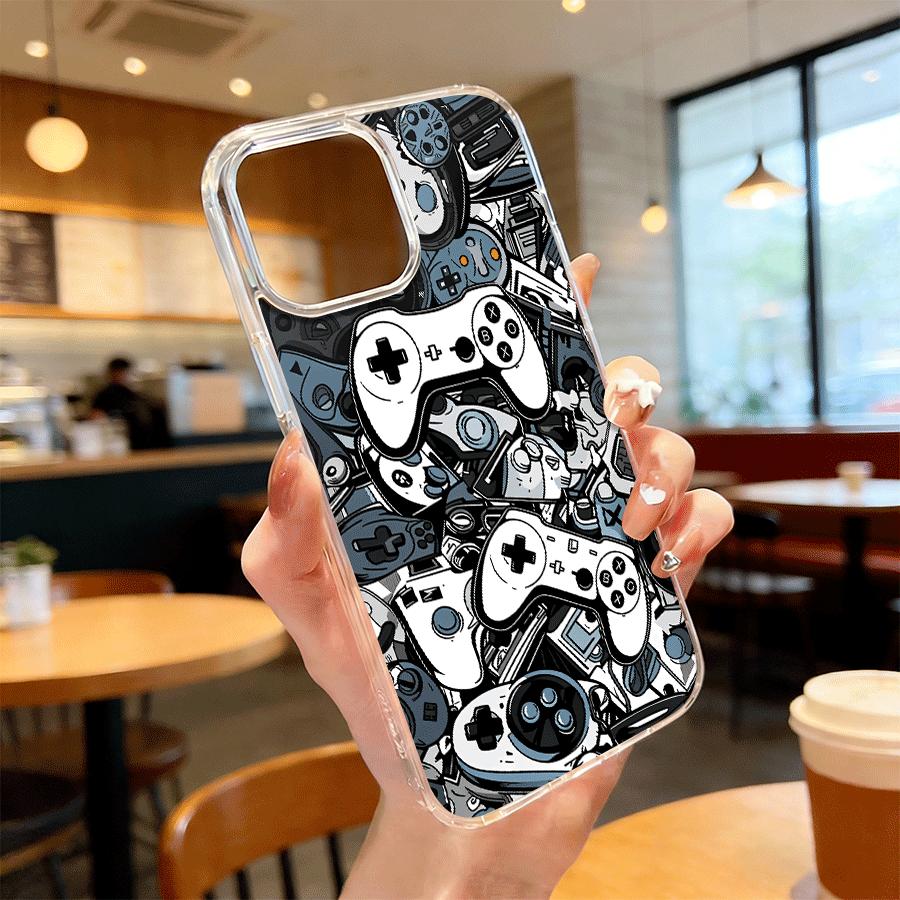 Gaming Controller Pattern Magnetic MagSafe Snap Case for iPhone 17/16 Pro Max 15 Pro 14 13 12 Mini 11 XR XS Plus SE Shockproof Slim Protective Cover