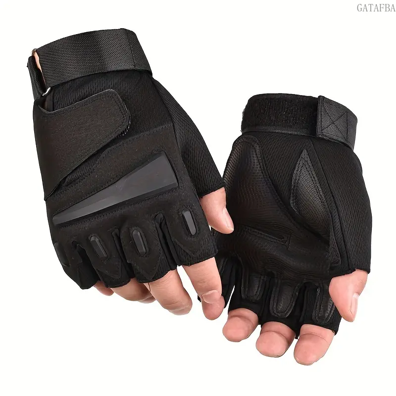 Unisex Half-Finger Cycling Gloves - Ambidextrous, Breathable, Anti-Slip, Shock-Absorb Easy Grip Outdoor Activity Mittens for Biking, Climbing, Easy Grip Glove, Outdoor Activity Gloves,back to school,back to school haul
