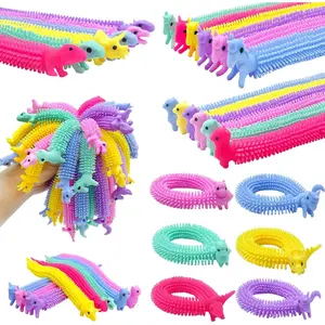 30 PCS Stretchy Fidget Toy,Sensory Fidget Worm Stretch Toys,Multicolor Stretchy Strings Toy for Stress Relief, Valentine's Day Easter Day Gift,Kids or Adults,Boys,Girls,Calming Party Favorsfidget toys