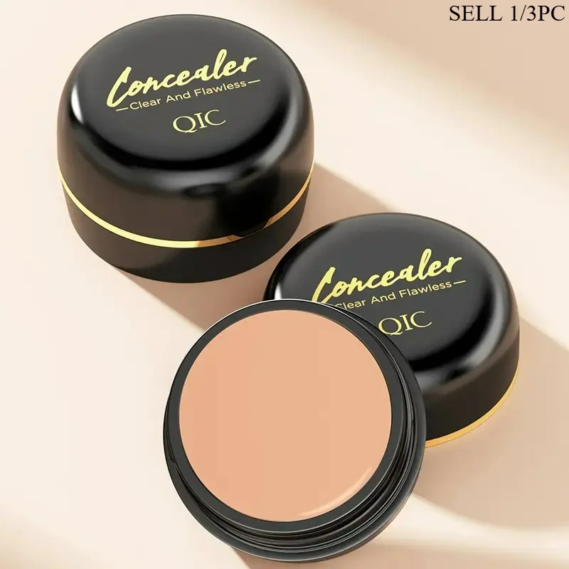 Long-Lasting Color-Correcting Concealer Balm - Moisturizing Matte Cosmetics for Tattoo Cover, Acne & Face Blemishes, Waterproof Sweat-Proof Beauty Products for Women, All Skin Types, Flawless Makeup Cosmetic, Hydrating Flawless Coverage