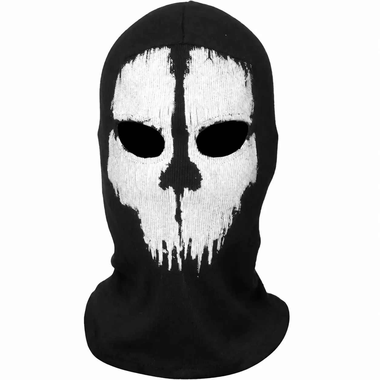 Soft Polyester Full-Face Balaclava with Skull Pattern Design – Windproof and Breathable Neck Warmer for Skiing, Cycling, Running, Motorcycling, and Halloween Costumes – One-Size-Fits-Most Outdoor Performance Wear