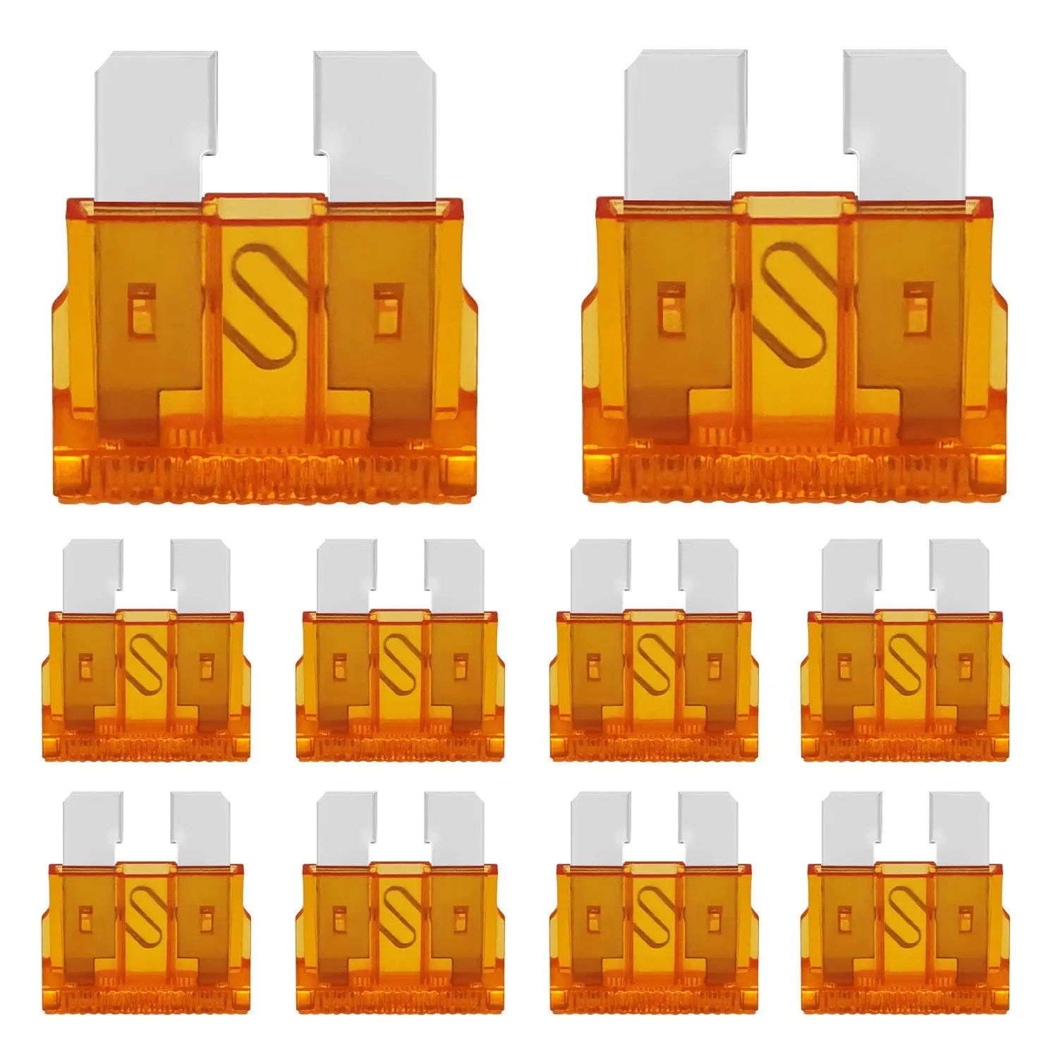 Nilight 5 Amp Standard Fuse 10 Pack Auto Fuses ATC/ATO Standard Regular Fuse Blade 5A Car Truck Boat Marine RV