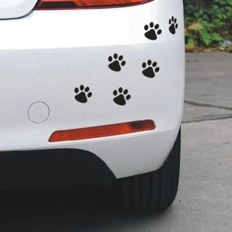 Fun Cat Claw Print Reflective Motorcycle Helmet Decal Motorcycle Accessories Film