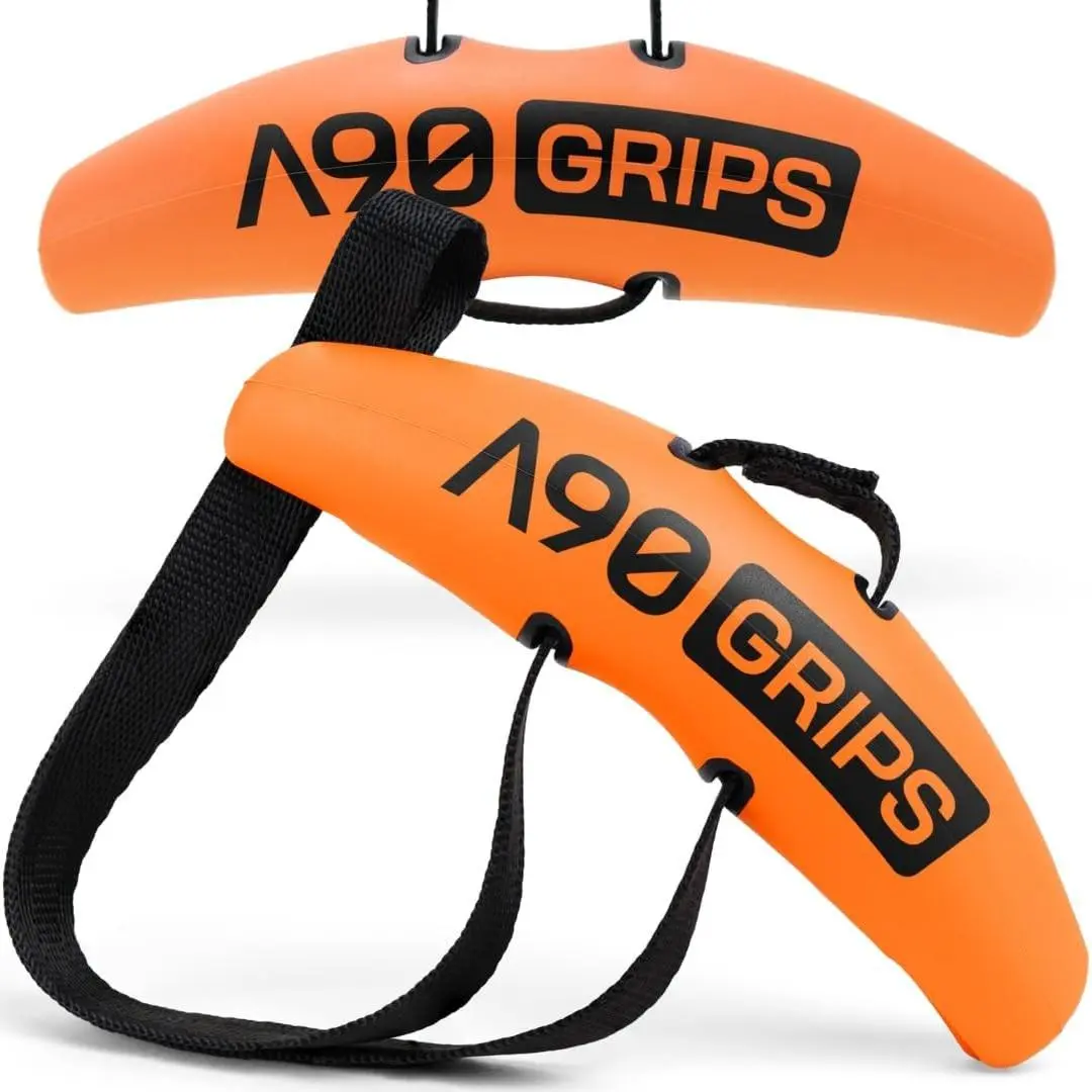 Original Pull-Up Grips - Lat Pulldown Attachment - T-Bar Row & Cable Machine - D Handle - Forearm Strength Trainer - Gym Equipment - Exercise Equipment - Grip Strength TrainerGift.