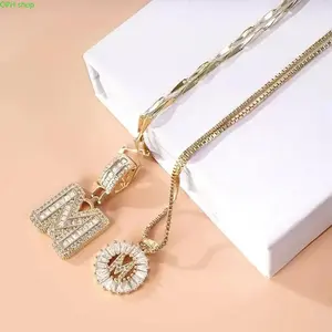 Women's 2-Pack Gold-Plated Initial Letter Pendant Necklace Set, Adjustable Alphabet Chain, Minimalist Personalized Costume Jewelry for Everyday Wear, Gifting