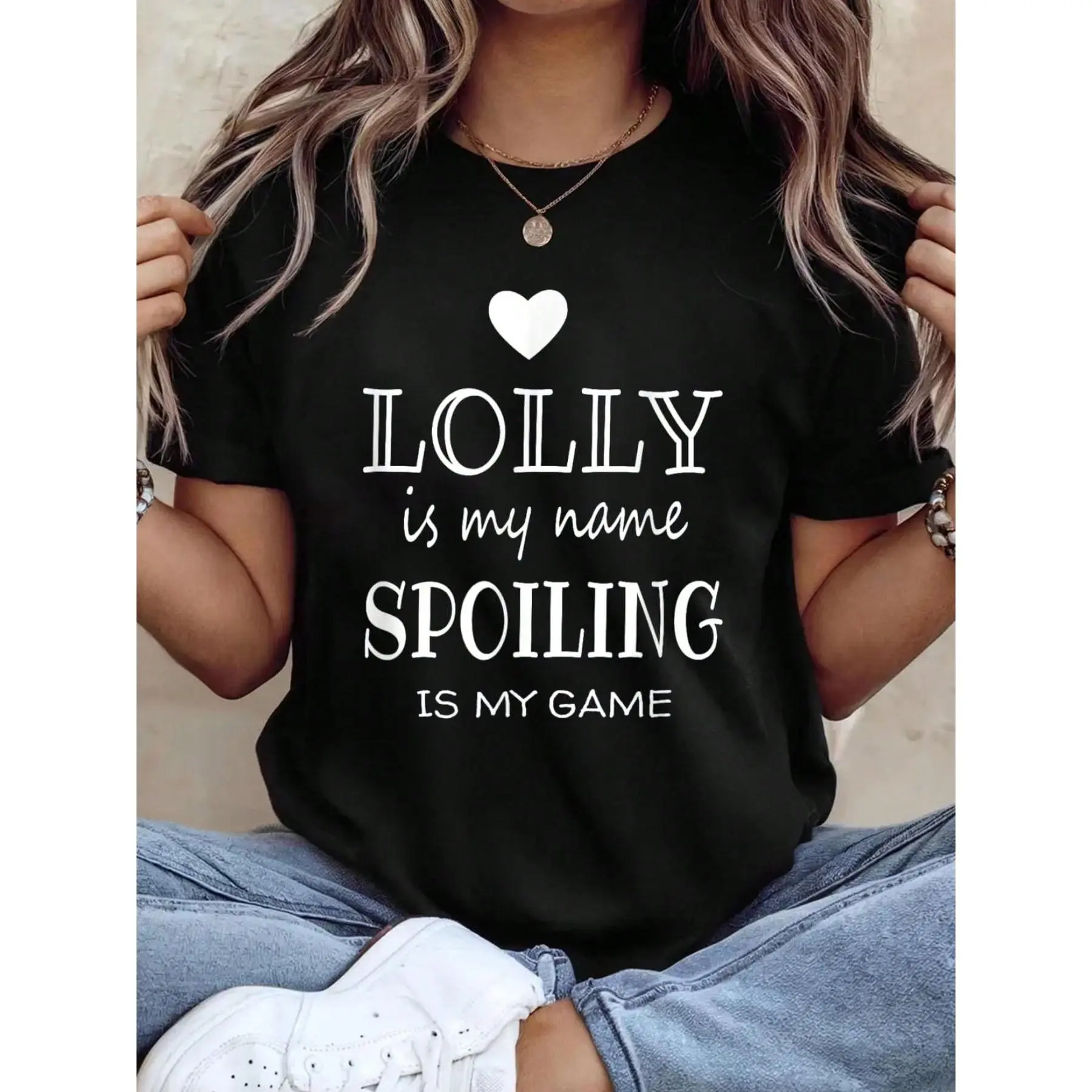 Lolly Is My Name Funny Lolly Graphic Gifts For Lolly Grandma T-Shirt
