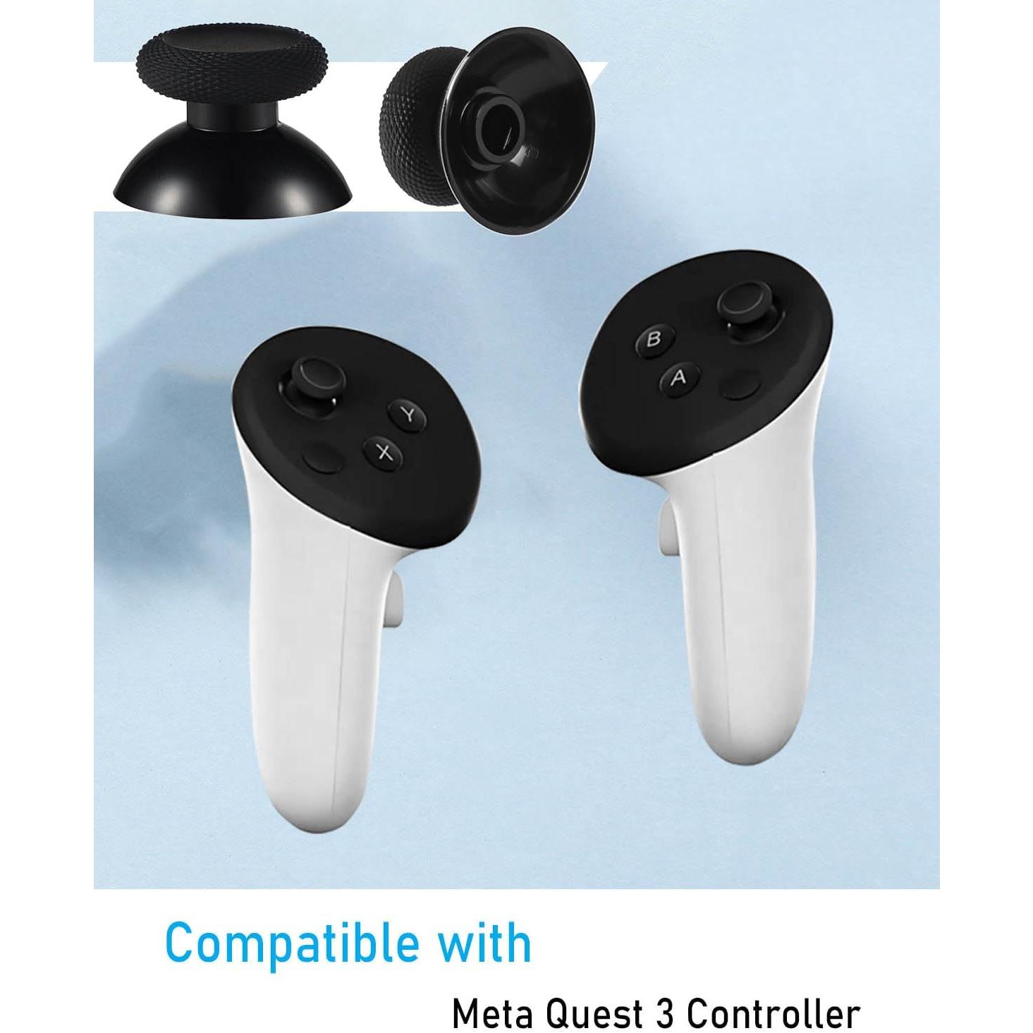 2 Pack Thumbsticks Replacement for Meta Oculus Quest 2 Controller, Custom Analog Joystick Thumb Sticks Repair Kit Buttons for Meta Quest 3, for Meta Quest Pro