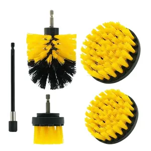 5pcs Drill Brush Attachment Set, Multi-Purpose Power Scrubber Brushes, Universal Hex Shank, Home & Car Cleaning Kit