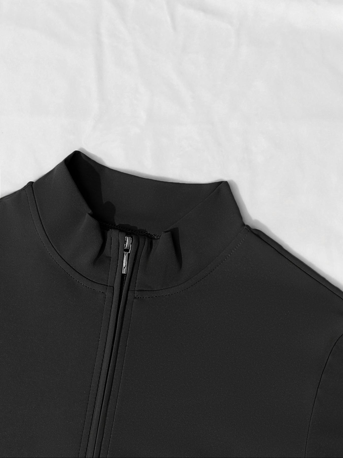 Women's Polo Neck Sporty Jumpsuit, Yoga Golf Tennis Pants, Casual Running Fitness One-Piece Half Zip Short Sleeve Top