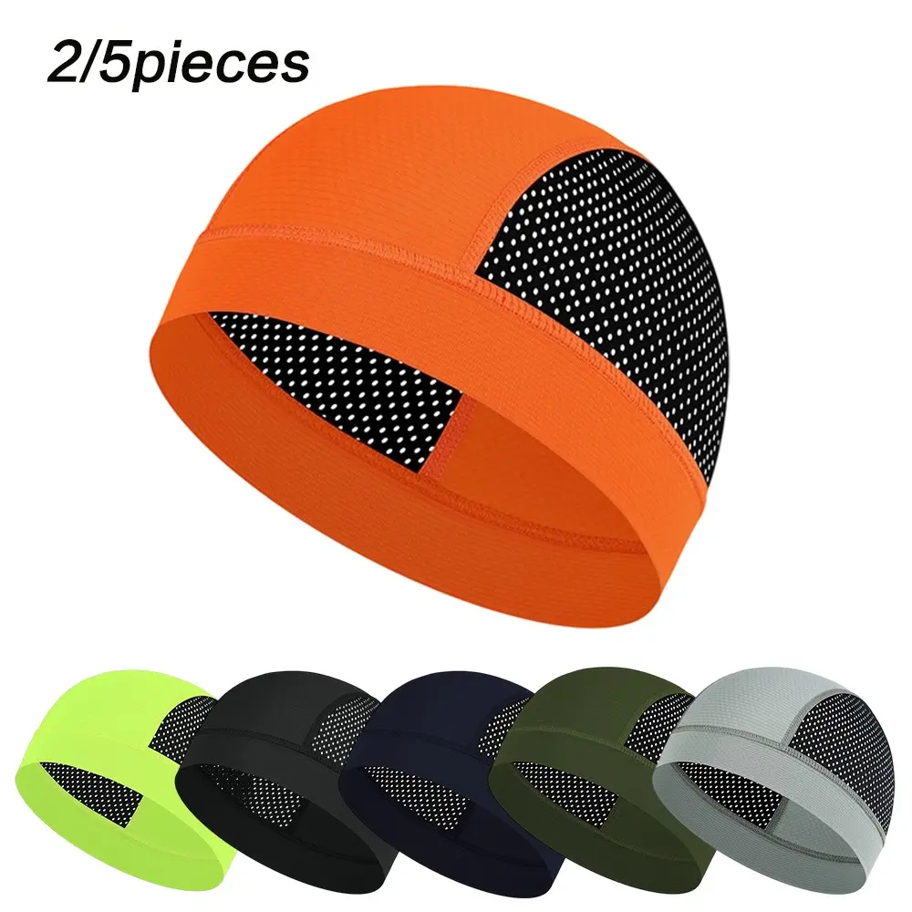 Breathable Cycling Skull Cap, Breathable Skull Caps, Quick Dry Helmet Liner for Men Women, Sweat Wicking Lightweight Stretch Cap for Biking, Running, Hiking, Gaming, Casual & Outdoor Sports