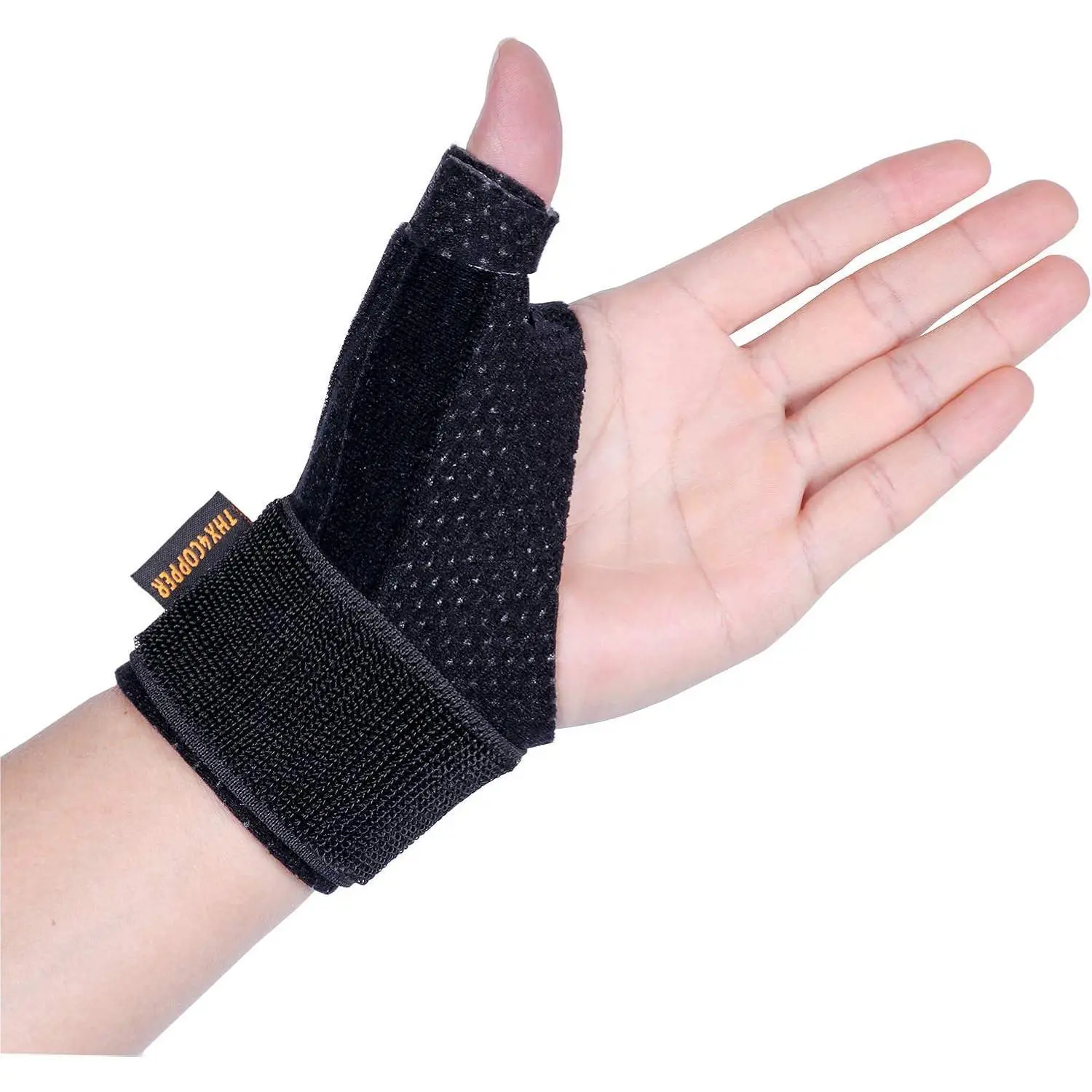 Adjustable Thumb Stabilizer Brace for Small Wrists - Breathable & Reversible Wrist Support for Pain Relief from Arthritis, Carpal Tunnel, Gaming & Cycling, Comfortable, Flexible, Golf, Prop 65 Safe, Elbow, Patent Copper Infused Fabric, Washable Under 30C,