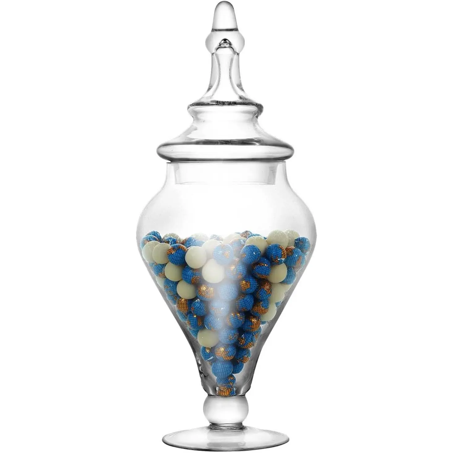 Jars Glass Decorative Candy Jars,Candy Buffet Display, Elegant Storage Jar, Decorative Wedding Candy Organizer Canisters Style B