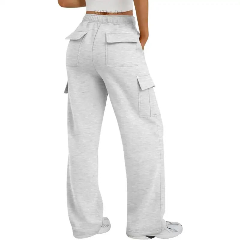 Trendy Queen Womens Sweatpants Wide Leg Cargo Barrel Baggy Pants Joggers Fall Clothes Work 2025 Travel OutfitsXX17ByteBabe