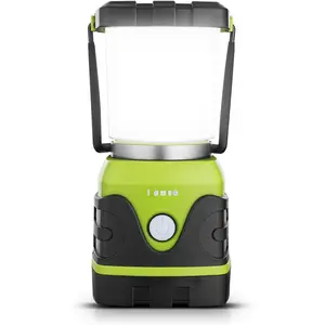 1000LM Battery Powered LED Camping Lantern, Waterproof Tent Light with 4 Light Modes, Camping Essentials, Portable Lantern Flashlight for Camping, Emergency Light, Power Outages, Not Rechargeable