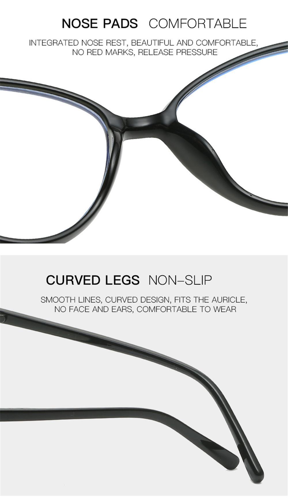 VIVIBEE Women Cat Eye Blue Light Blocking Glasses Office Computer Glasses Frame Female Leopard Ladies 2026 Fashion Goggles