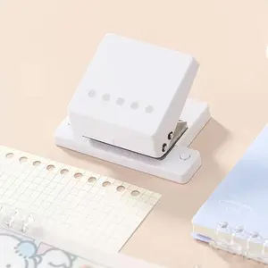 Multi-Functional Five-Hole Puncher, Manual Lightweight Easy-To-Use, Compatible with A4 A5 B5 Paper, Ideal for Notebook Binding Tools